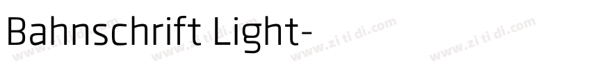 Bahnschrift Light字体转换